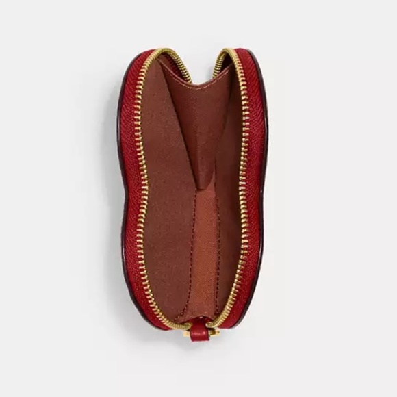 Coach Signature Coated Canvas with Heart Print Wristlet - Picture 3 of 6